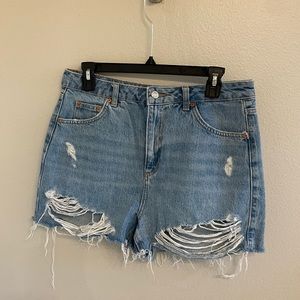 Topshop Mom Jean Shorts